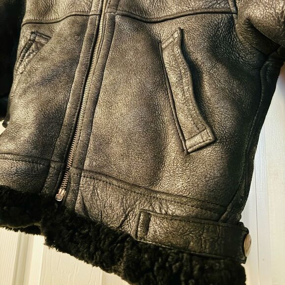 DAVOUCCI vintage leather & suede black coat measurements in pictures-No Size - Picture 3 of 13